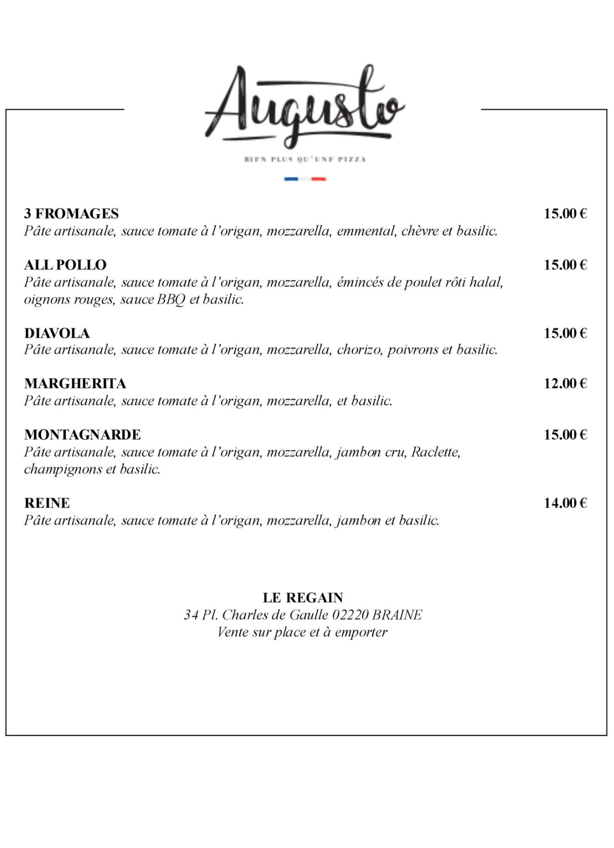 restaurant le regain a braine